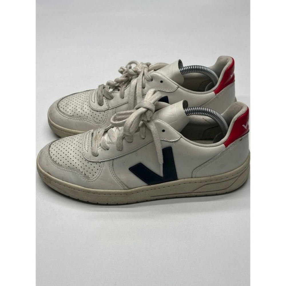 VEJA Sneakers Women's‎ Size 9 White Leather Low Top Casual Lace-Up Shoes - Picture 4 of 9